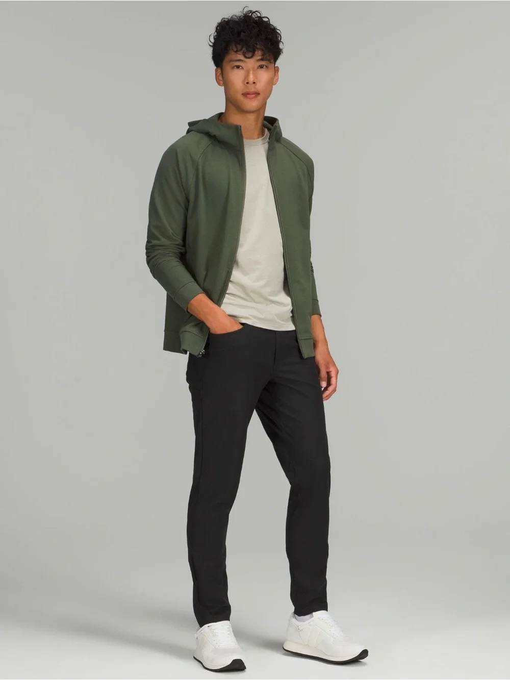 LIKE NEW! Lululemon Men's Black ABC Slim-Fit 5 Pocket Pant 34W Warpstreme
